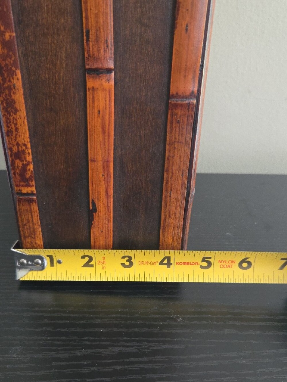 Vintage Woven Bamboo Hinged Wine Bottle Carrier - Picture 11 of 11